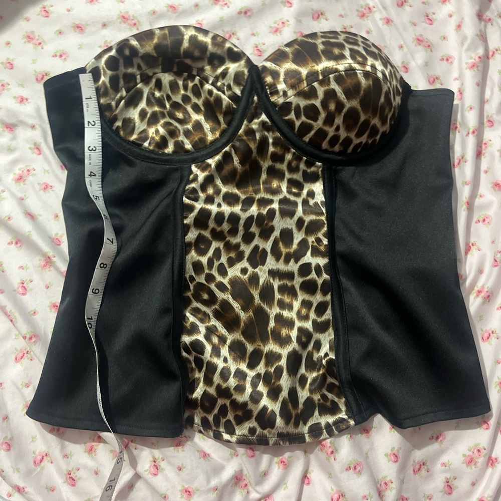 Charlotte Russe Black Bustier Top